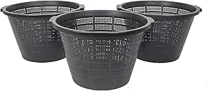 3 Pflanzkörbe XXL 40 cm Wasserpflanzenkorb für Gartenteich Pflanzkorb