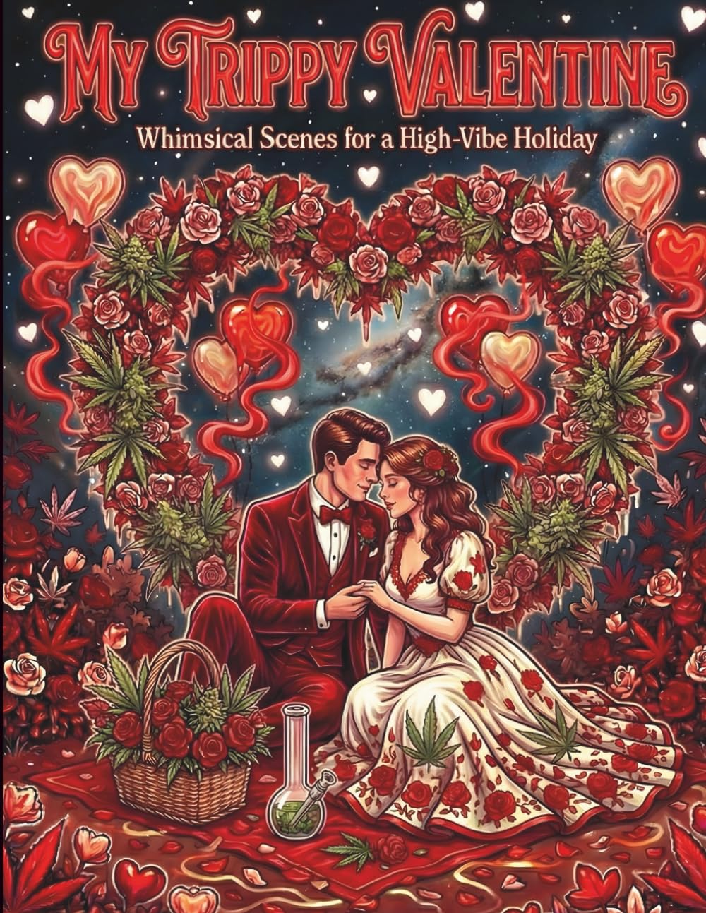 My Trippy Valentine Coloring Book: A Psychedelic Valentine’s Day Coloring Book for Adults Featuring Whimsical Romance, Cosmic Love, Floral Dreams & High-Vibe Art (The Cannabis Companion Collection)