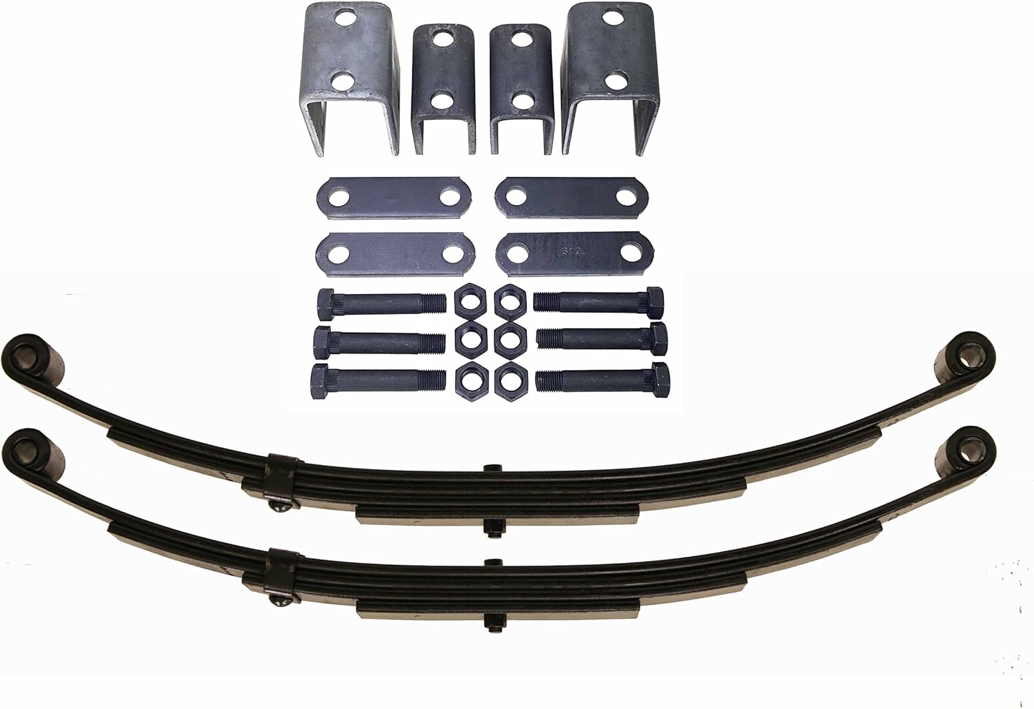 LIBRA 5000lbs 5K Single Trailer Axle Suspension Kit 2500 lbs Leaf Springs & Hanger Kit