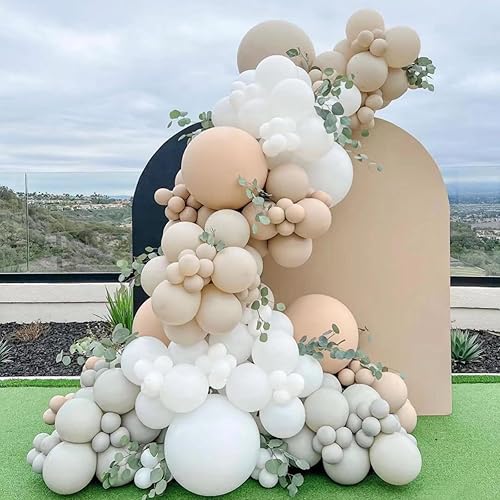 Miniatura 6 de 154 globos blancos arenaglobos blancos marfil de diferentes tamaños de 5101218 pulgadas, kit de guirnalda de globos para bodas, suministros de