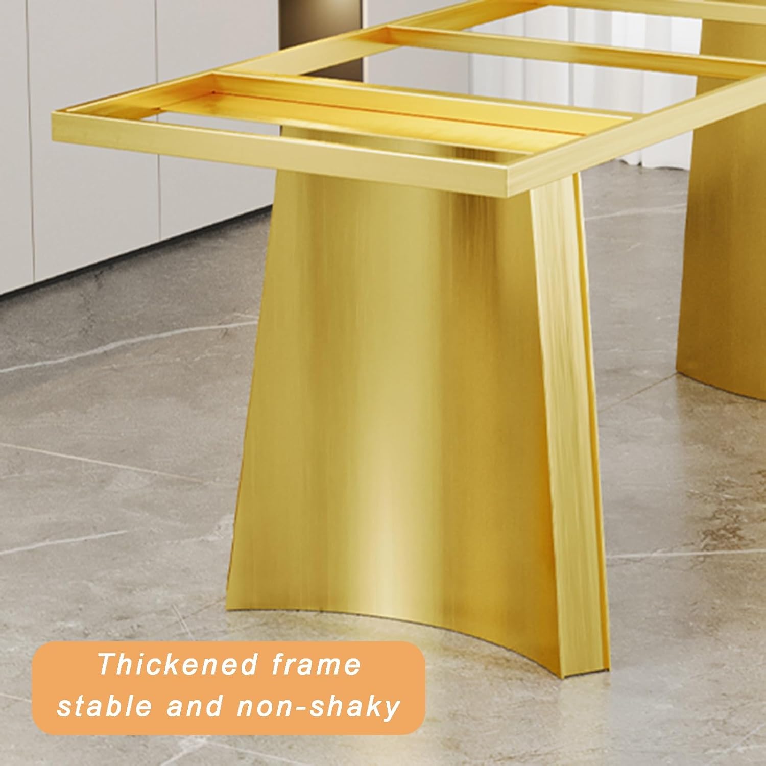 Curved Stainless Steel Table Legs Water Proof and Wear-Resistance Height 28.7" Heavy-Duty Workbench Base Conference Table/Dining Desk Leg