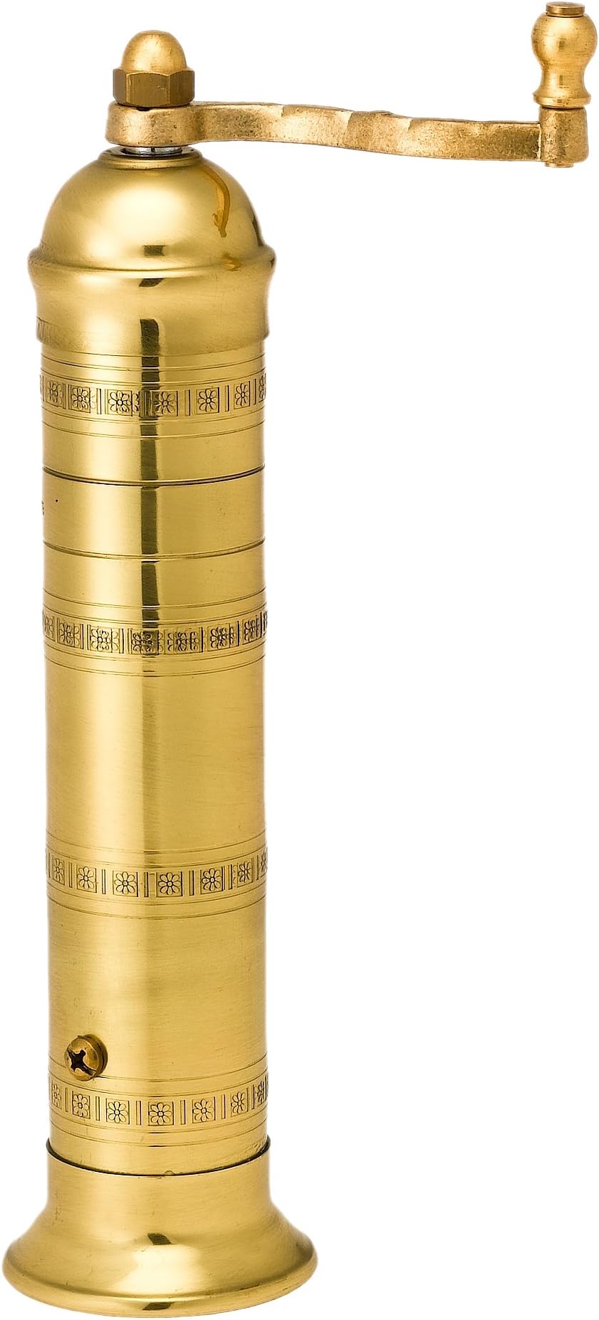 Pepper Mill Imports Atlas Pepper Mill, Brass, 9" Salt And