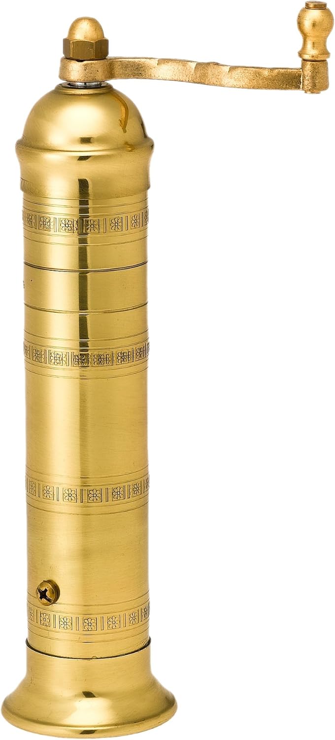 Atlas Pepper Mill, Brass, 8"
