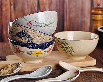 Amazon.com: WHJY 4.5 inch Set in 4 Retro Chinese Japanese