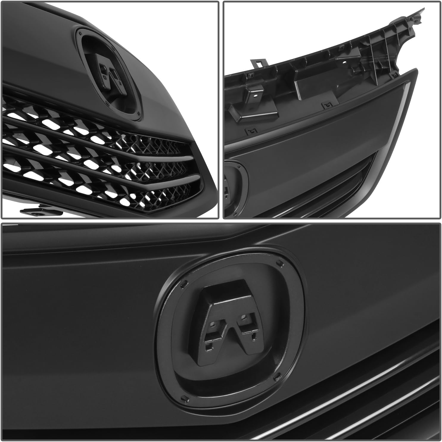 Auto Dynasty AC1223100 Front Bumper Grill Grille Assembly Compatible with 2012-2014 Acura TL, Matte Black