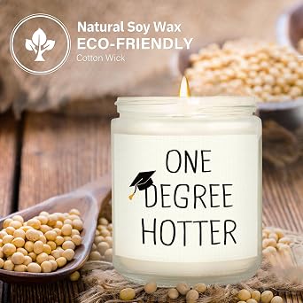 Graduation Gift for Her Him- One Degree Hotter Lavender Candle