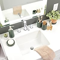 Vista 5 de InterDesign iDesign - Vaso de cerámica de la colección Earth (musgo)