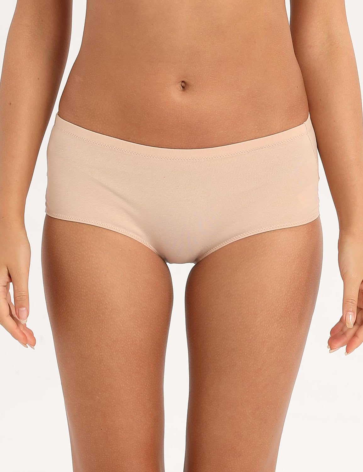 Women's Cotton Lace Panties Mid Rise Full Coverage Brief Undies Underwear 4 Pack