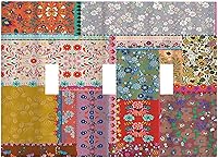 Vista 12 de Cubiertas de salida iridiscentes abstractas coloridas nubes dúplex de 1 cuadrilla, placa de cubierta de interruptor de luz arco iris, placas