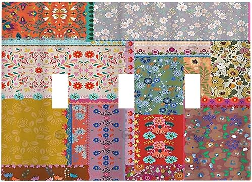 Miniatura 12 de Cubiertas de salida iridiscentes abstractas coloridas nubes dúplex de 1 cuadrilla, placa de cubierta de interruptor de luz arco iris, placas