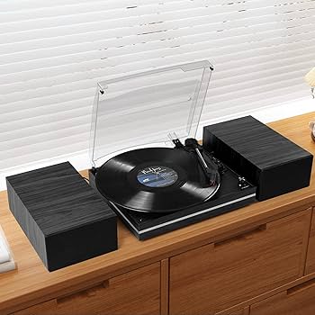 LPオーディオプレーヤー Amazon.com: Vinyl Record Player Suitcase with Built-in