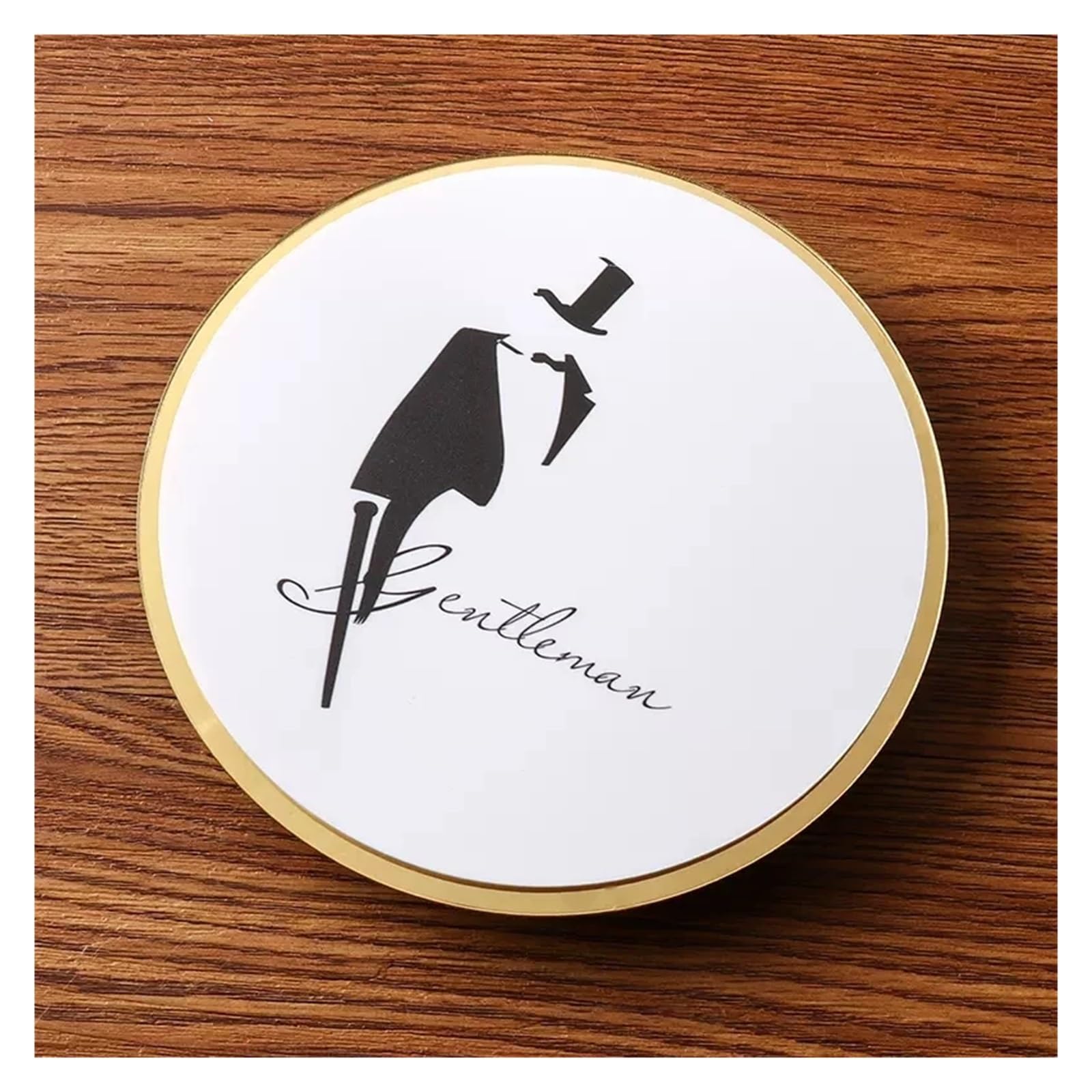 Hollow Out Bathroom Signage Restroom Men and Women Toilet WC Reminder Sign for Home and Office(A,20x20cm)