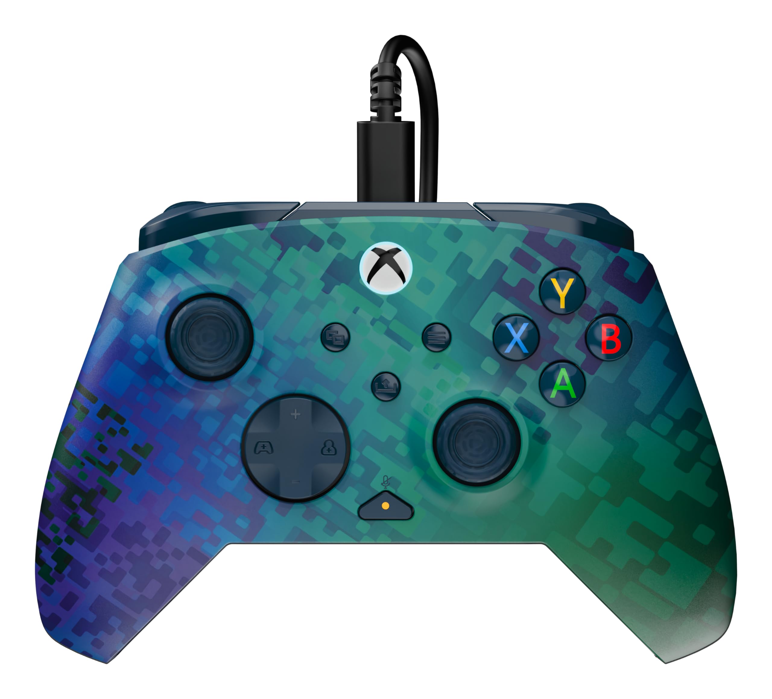 Turtle Beach Rematch Advanced Glitch Green Manette de jeu filaire - Licence Xbox Series XS, Xbox One et PC avec Boutons Programmables, Gâchettes, commandes audio et câble de 2.5 m