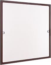 Ventanara® Insektenschutz Fliegengitter Fenster Spannrahmen Braun RAL 8017 130 x 150 cm