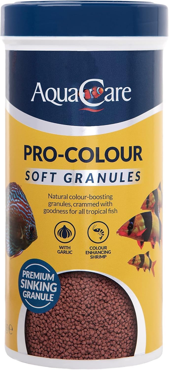 AquaCare Premium Tropical Aquarium Pro-Colour Granules Food (250g)