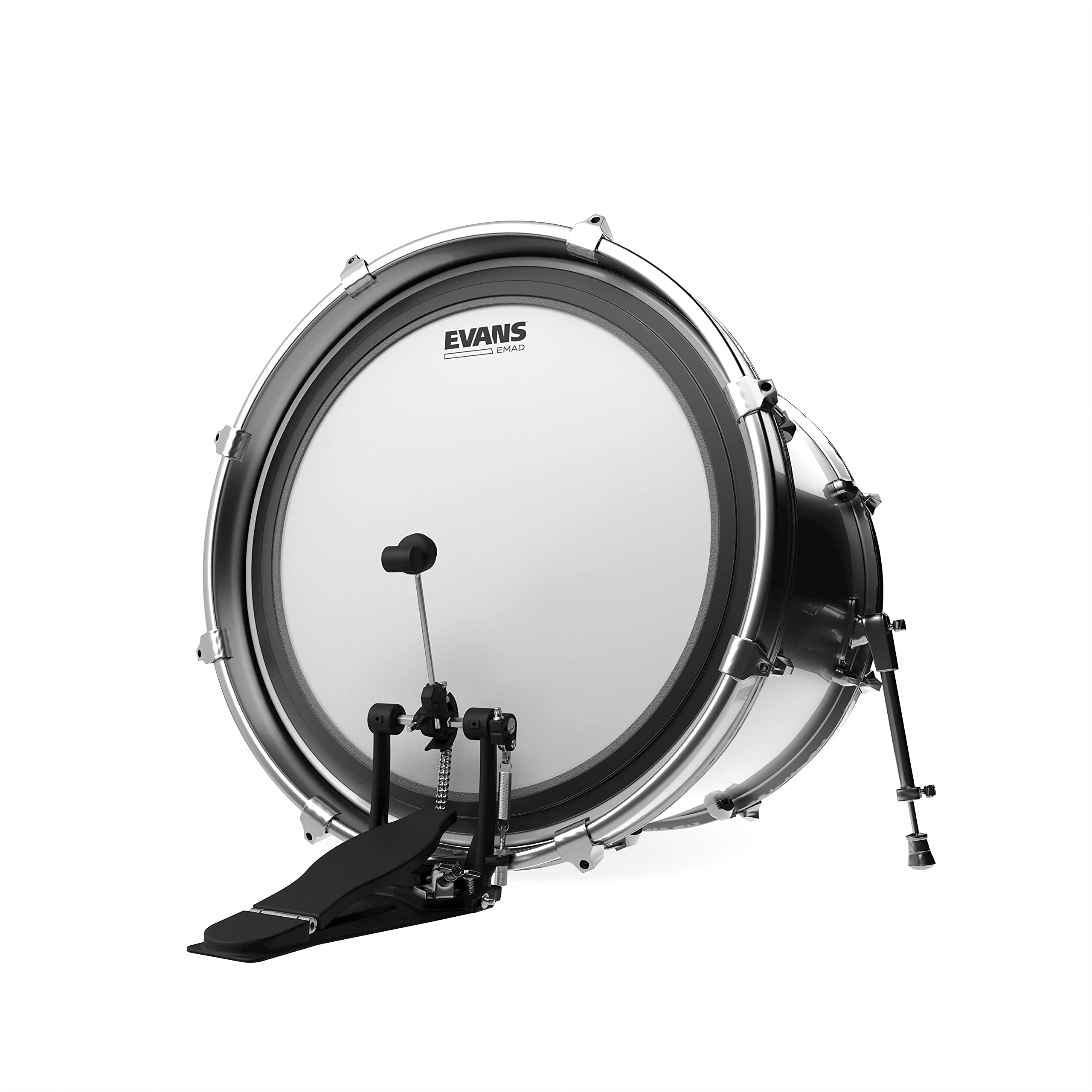 Evans BD20EMADCW Pelle Sabbiata EMAD per Grancassa, 20", Bianco