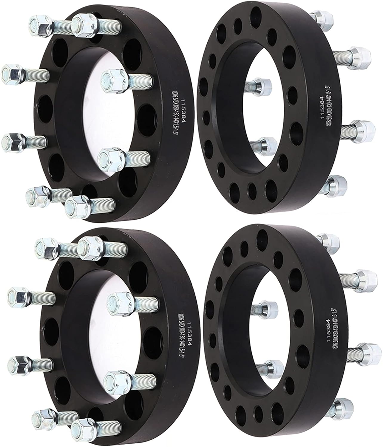 ECCPP 4PCS 1.5 inch 8x6.5 to 8x180 Wheel Spacers Old for to New for Wheels for Silverado 2500HD 3500HD for C2500 for Suburban K2500 for Suburban Sierra 1500HD 3500HD Yukon XL 2500