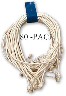 Clucker-Truss Gourmet Elastic Trussing Strings; 6 Inch White Heavy Duty (80 pack, White)