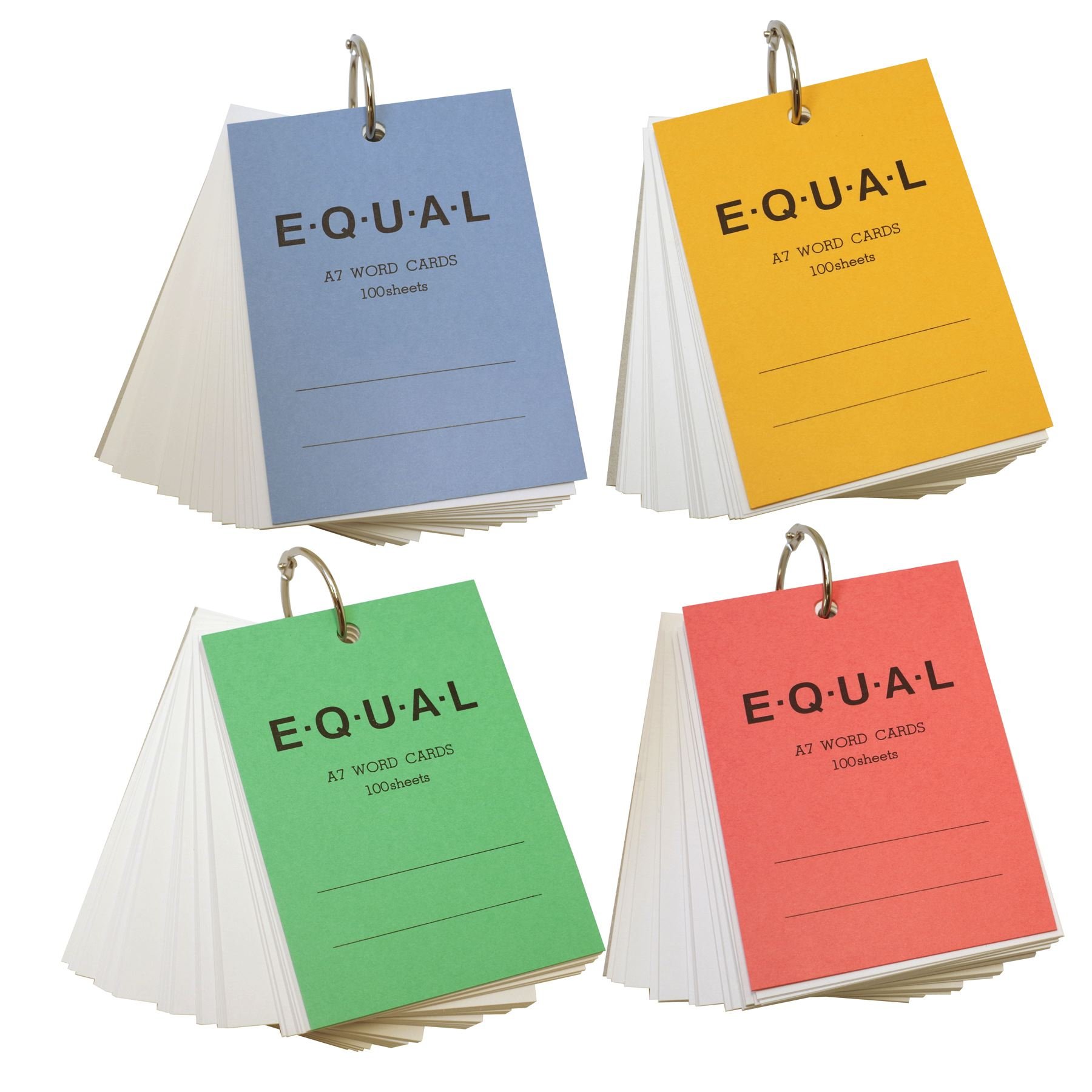 Amazon | ライフ イコール 単語カード A7サイズ 無地【青】 P320A