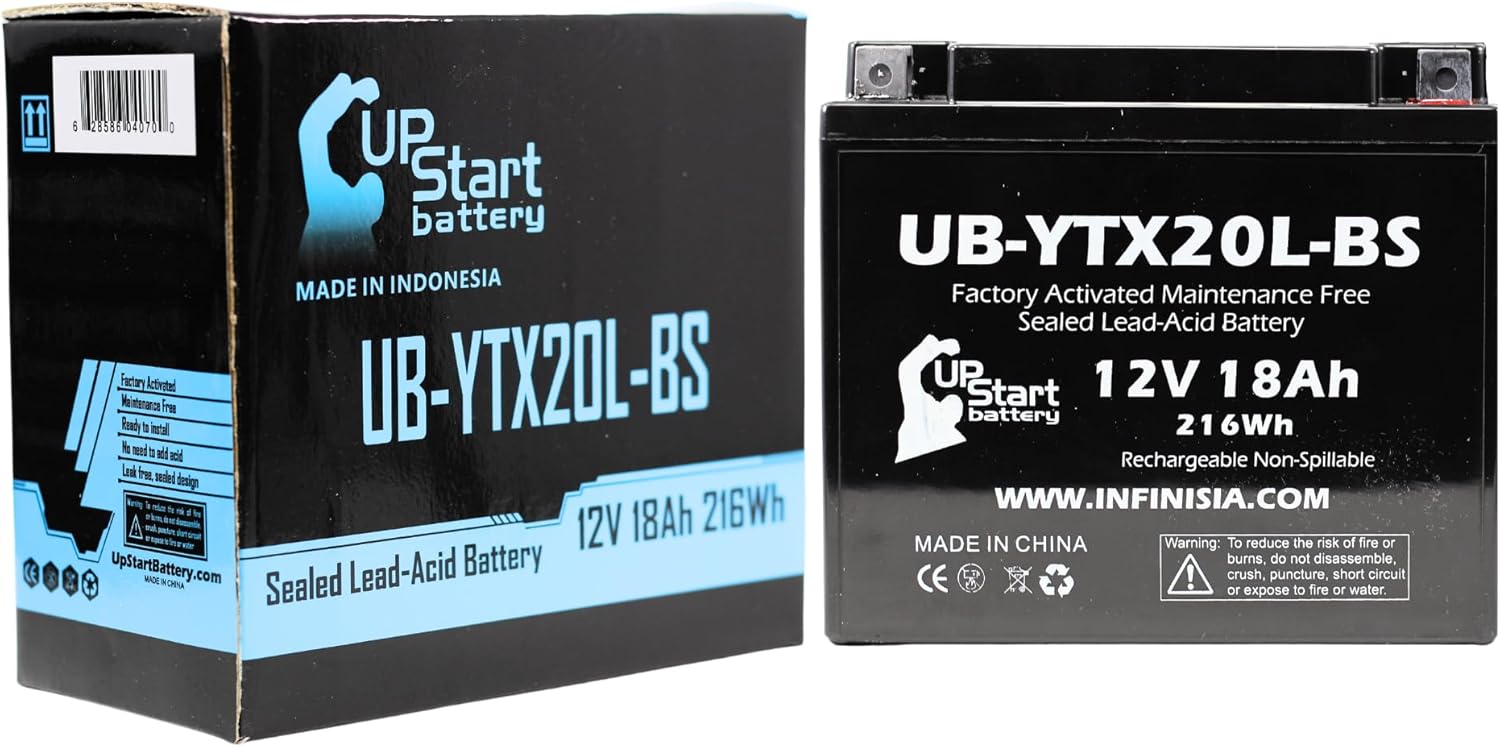 UB-YTX20L-BS Battery Replacement for 2011 Yamaha RS Venture 1049 CC Snowmobile – Factory Activated, Maintenance Free, Motorcycle Battery – 12V, 18AH, UpStart Battery Brand UB-YTX20L-BS Battery Replacement for 2011 Yamaha RS Venture 1049 CC Snowmobile – Factory Activated, Maintenance Free, Motorcycle Battery – 12V, 18AH, UpStart Battery Brand