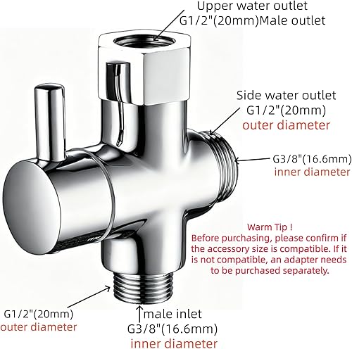 Bidet Hand Shower Personal Hygiene Set, Hand Stainless Steel Bidet Sprayer with 1.5 m Hose, Baby Cloth Nappy Spray Kit, Adjustable Spray Gun, Bidet Shower for Personal Hygiene - 4