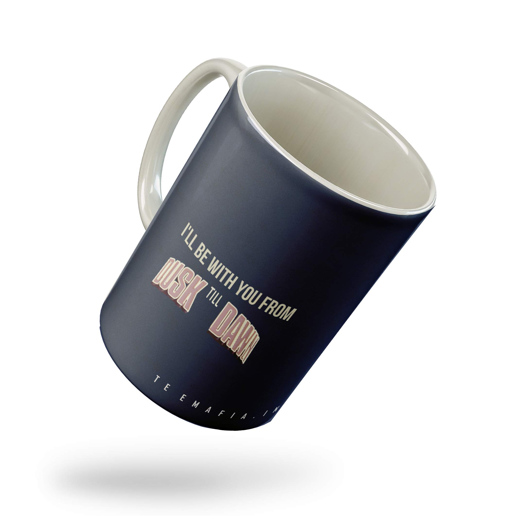 Tee Mafia Ceramic Zayn - Dusk Till Dawn One Direction Printed Microwave & Dishwasher Safe Coffee Mug with Print for Friends, 330 ml, White