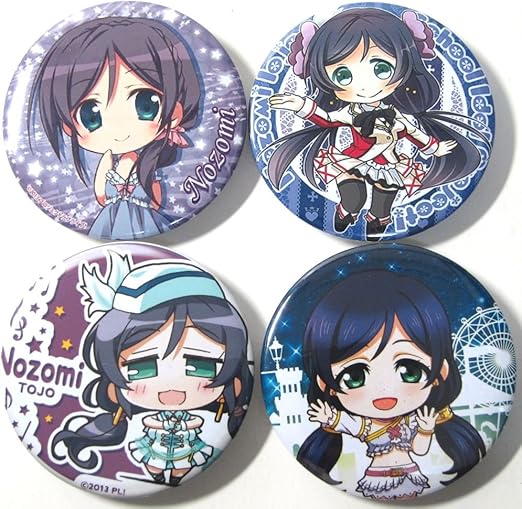 Amazon 東條 希 ラブライブ かわいい イラスト キャラ 缶 バッジ アニメ 萌えグッズ 通販