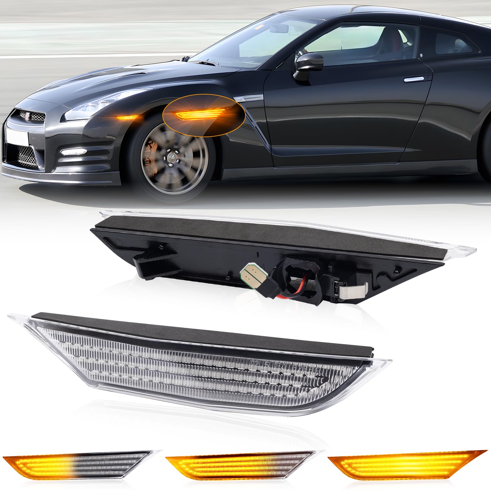 R35 GT-R 北米用 フロントサイドマーカー サイドウインカー GT-R R35