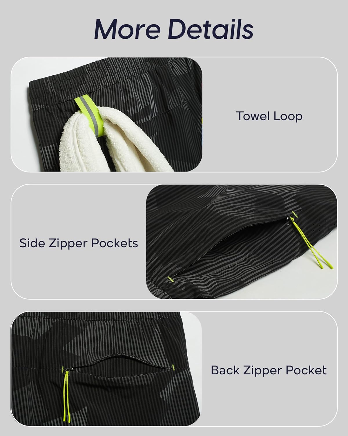 maamgic Men's Athletic Running Shorts with Liner Ultra Lightweight Workout Shorts 5"/ 7" - Image 4