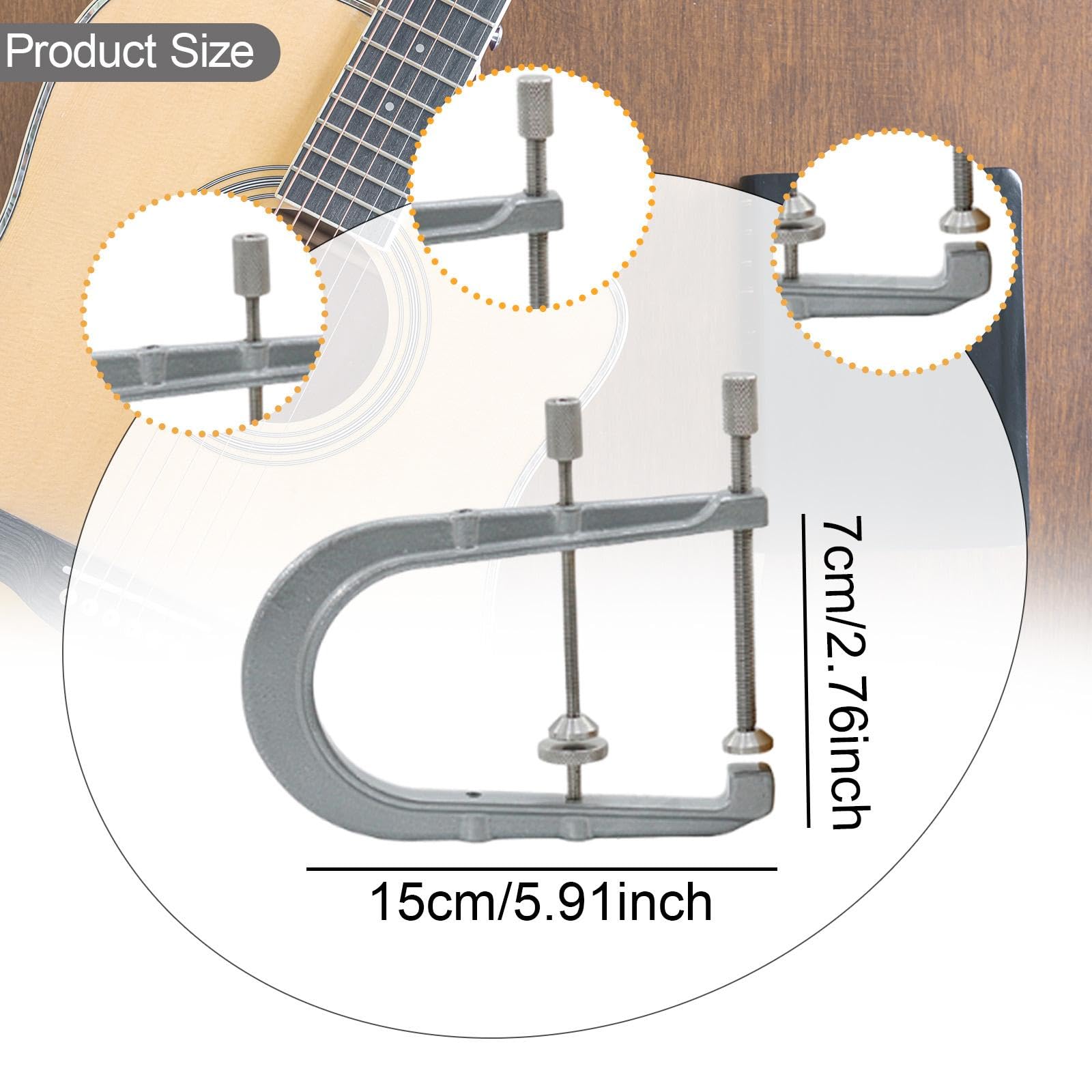 Abrazadera de Puente de Guitarra Abrazadera en Forma de U Herramienta de Luthier