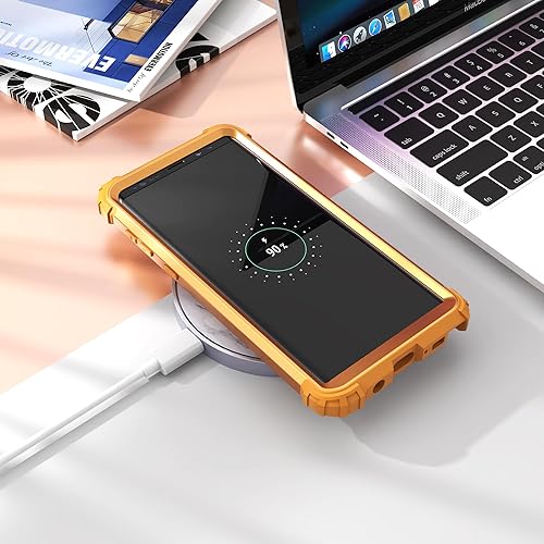 Miniatura 7 de IDweel3 en 1 Funda para Galaxy Note 9, funda duradera para Note 9, a prueba de golpes, delgada, híbrida, resistente, protección de policarbonato