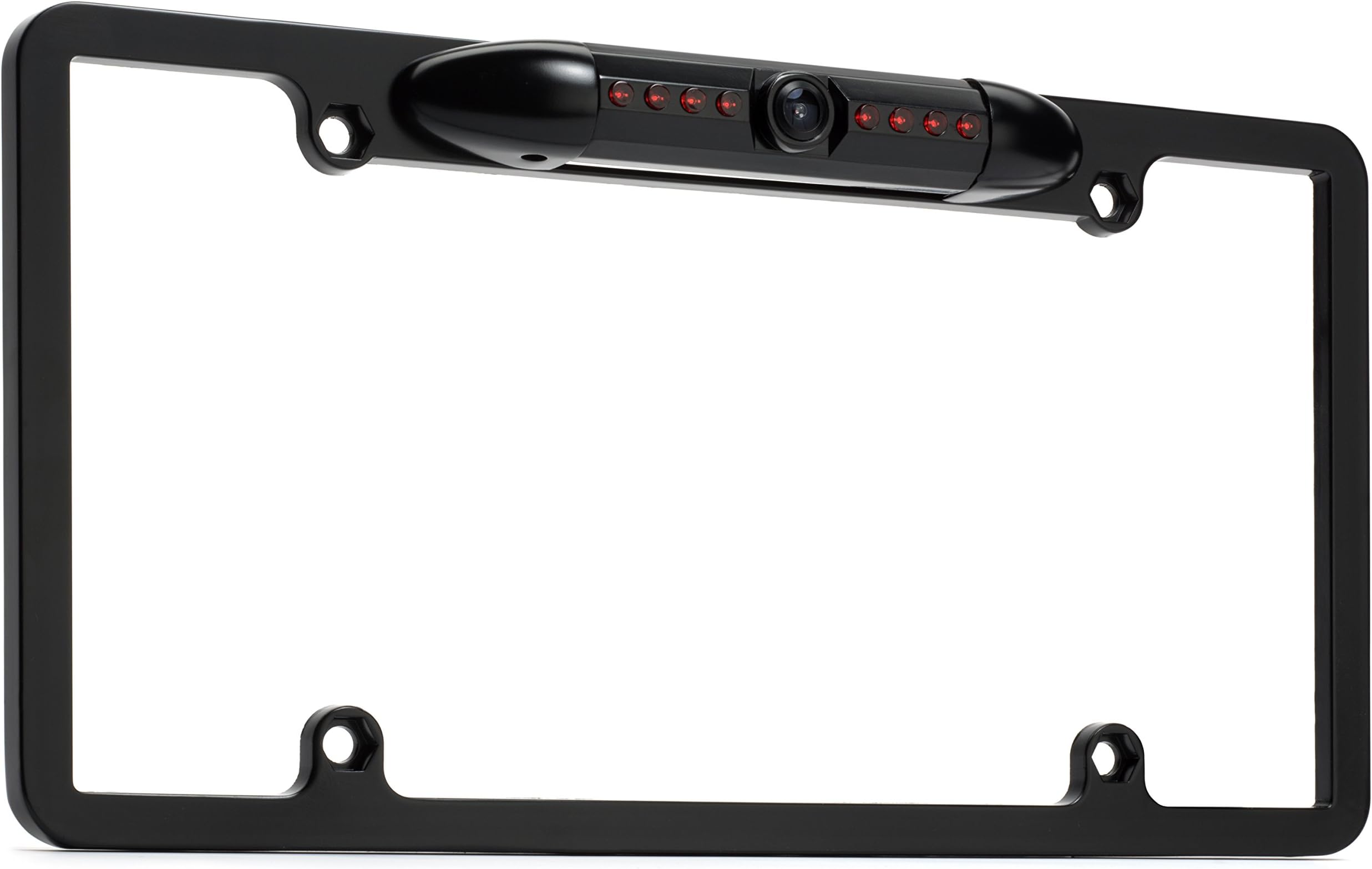 Adipon Easy Installation US License Plate Frame Rear View Backup Camera with Night Vision – 170 Degree Wide Viewing Angle HD Reverse Parking Aid System