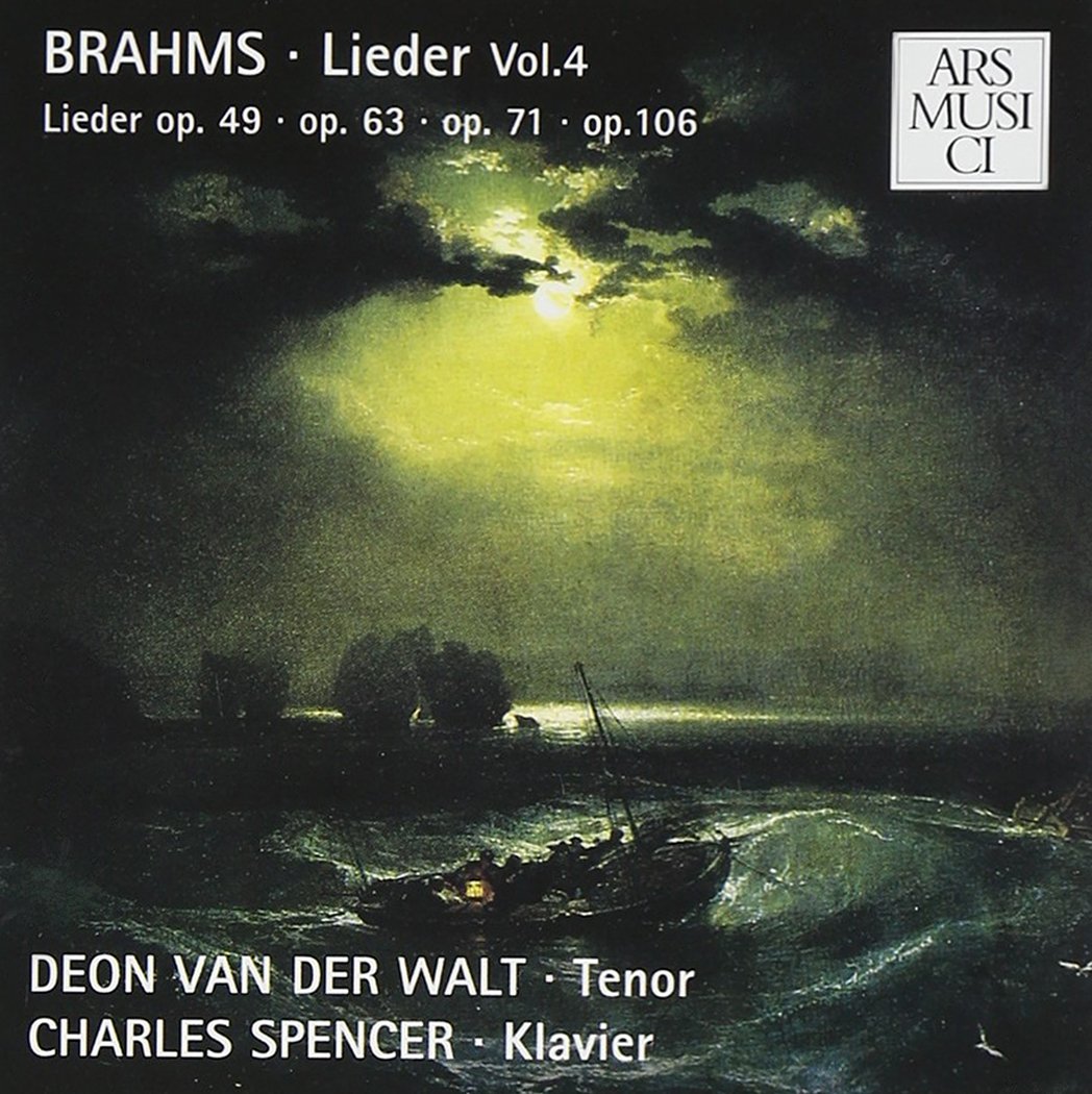 Lieder Vol. 4 - Van der Walt,Deon, Spencer,C., Brahms,Johannes: Amazon