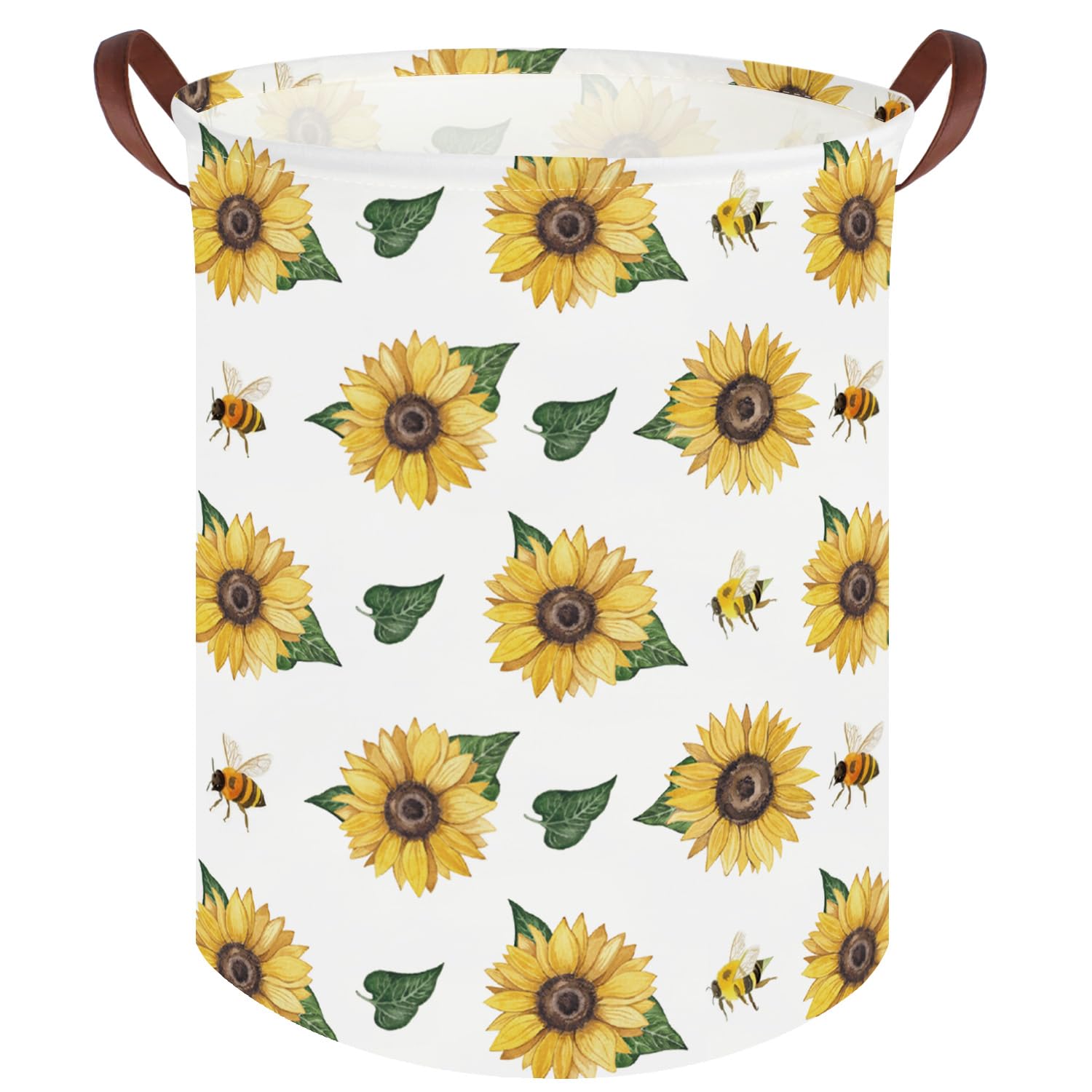 Bee hamper,Waterproof foldable Kids laundry basket,Nursery Hamper,Bee Room decor,Toy organizer,Dirty clothes basket(Bees)