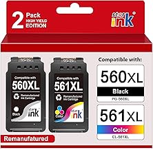 Starink PG-560/CL-561 XL Compatible Ink Cartridges with Canon 560 561 XL Multipack (1 Black, 1 Colour) for Canon Pixma TS5350 TS5351 TS5352 TS5353 TS7450 TS7451 TS5350i TS5350i to TS745 0a TS5351i