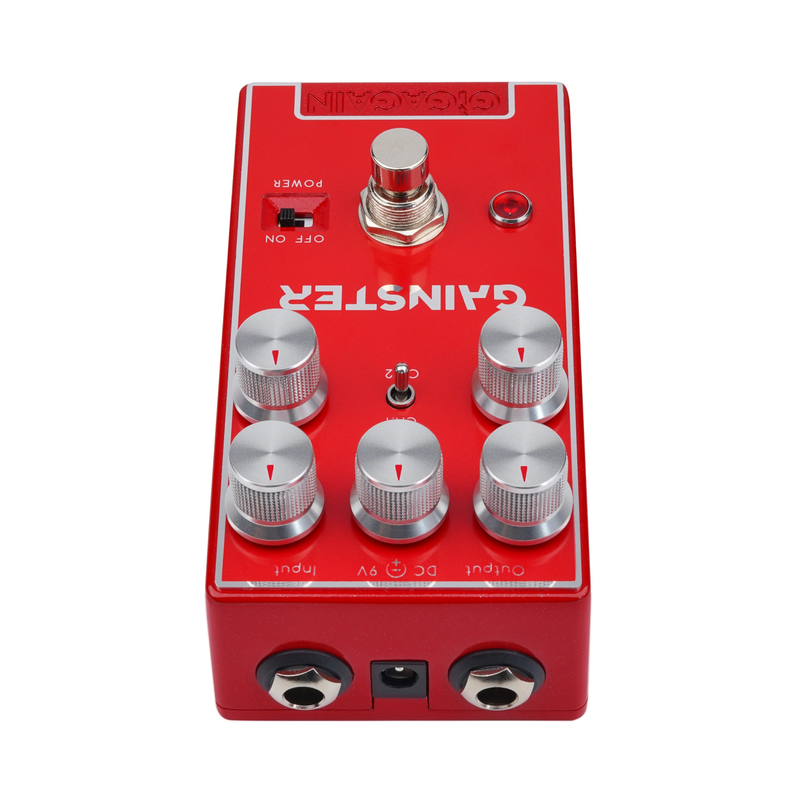 Pédale de préampli guitare Gigagain GP03 Gainster HiGain – Distorsion à gain élevé et préampli type ampli, son métal précis, égalisation puissante, true bypass, format compact