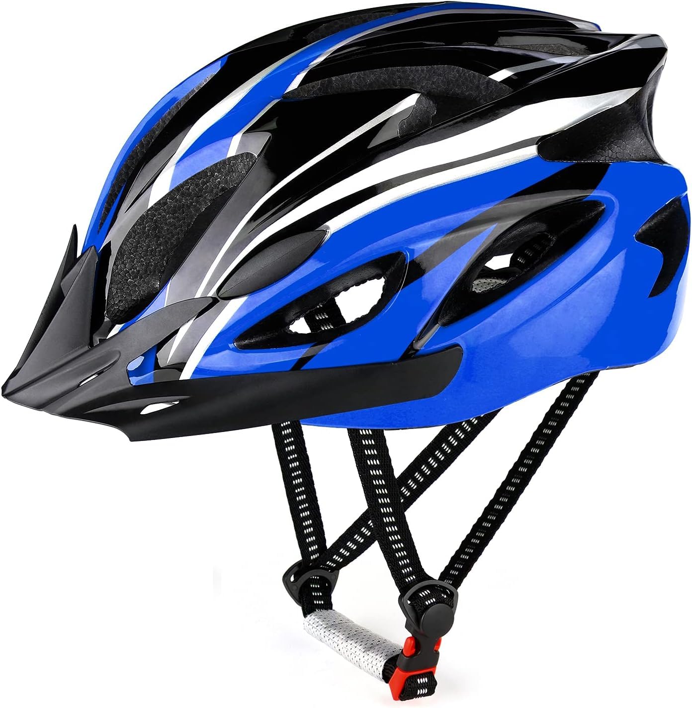 RaMokey Fahrradhelm für Erwachsene Herren Damen, EPS-Körper + PC-Schale, MTB Mountainbike Helm mit Abnehmbarem Visier und Polsterung, Verstellbar Radhelm 58-62cm
