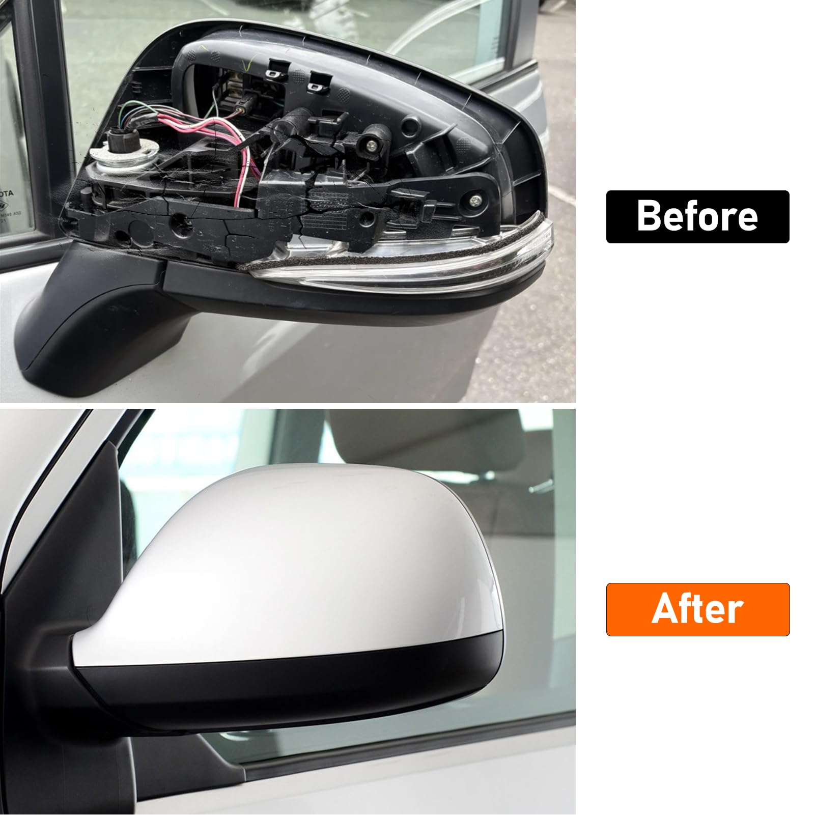 TTCR-II Compatibles avec Coque Rétroviseur VW T5/T6/Transporter Caravelle
