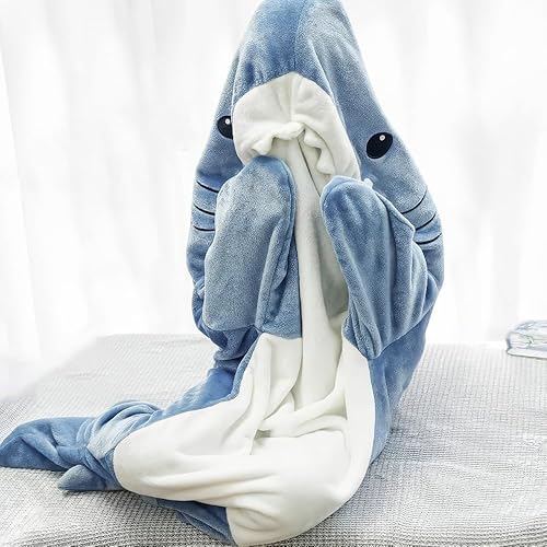 Miniatura 6 de Shark Blanket Hoodie Onesie Adult & Kid, Shark Onesie Pajama, Shark Wearable Blanket, Shark Gift for Shark Lovers