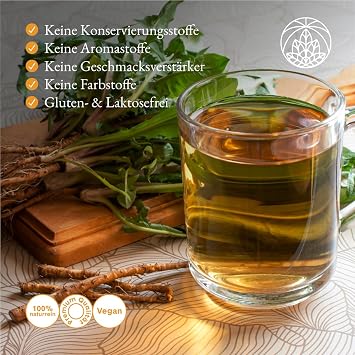 Dandelion Root Tea Monte Nativo (300g) - Aromatic and Pure | Natural Loose Leaf Herbal Tea Without Additives - As a healthy, refreshing infusion