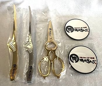 焼肉きんぐ トング はさみ 肉切りハサミ 黄金 Amazon.co.jp: 焼肉きんぐ 黄金のハサミ、金&銀のトング3点+