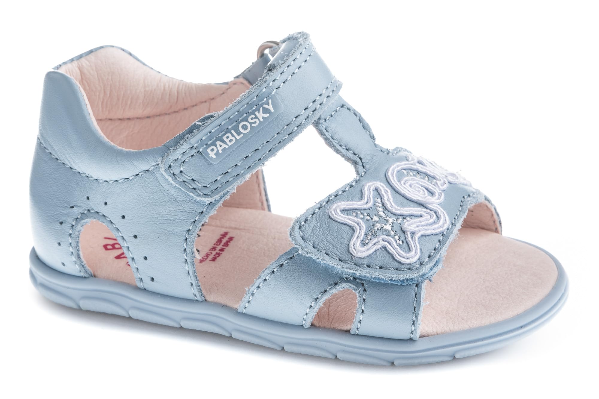 Pablosky Damen Blau Baby-Mädchen Zig 066940 Sandale, 25 Eu Weit