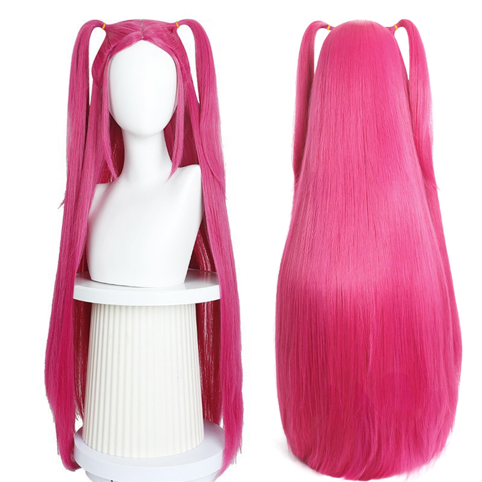 Perruque Miira Huntters, Miira Perruque Pour Les Fans, Cheveux Longs Droits Wig, pour Halloween et Carnaval (B)