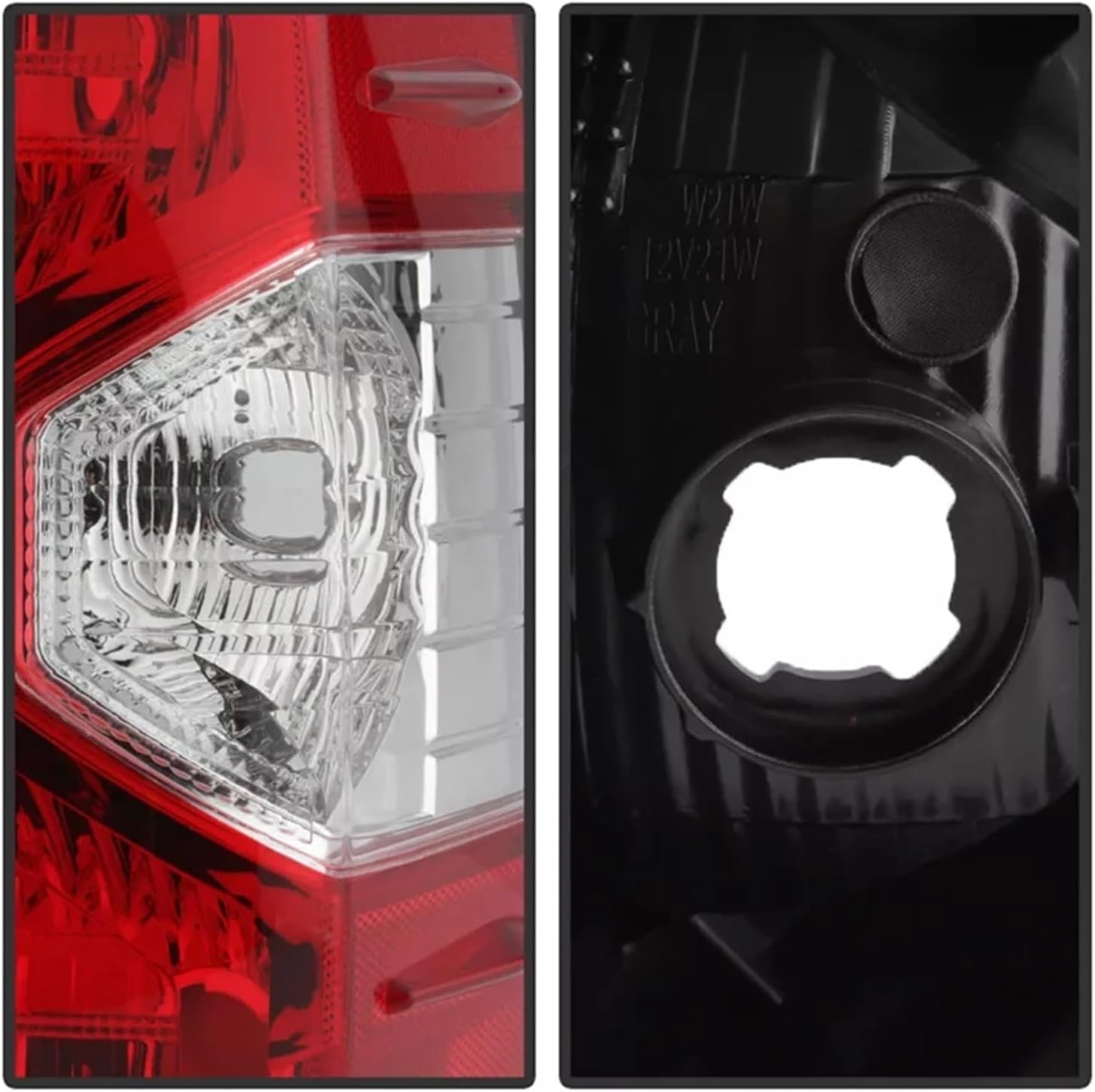 Car Tail Light Cover Compatible with Toyota Tundra 2014-2021 Rear Turn Signal Reverse Warning Light Cover Without Bulb(Only 1 Left)