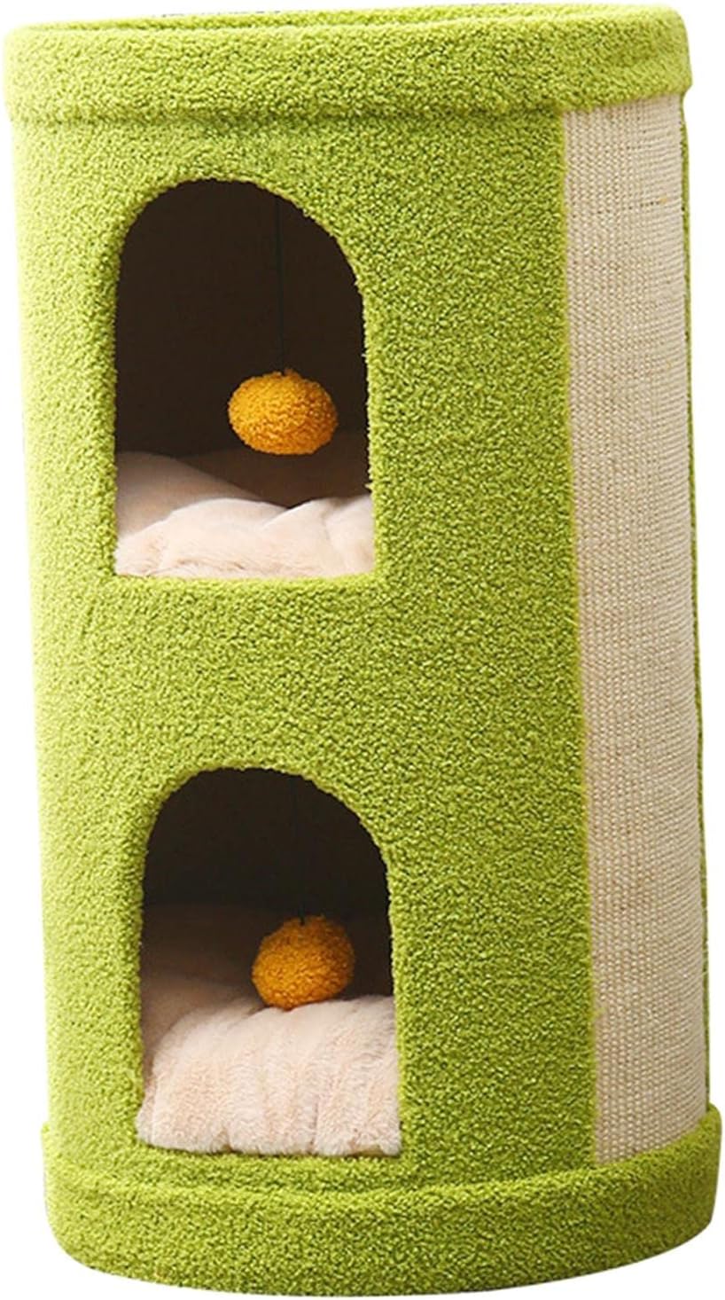 キャットツリー 猫クライミングフレーム 止まり木ハウス インタラクティブトレーニング 吊り下げおもちゃボール家具 スクラッチポスト
