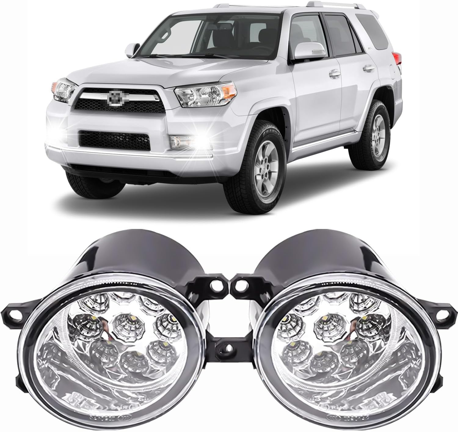 Fog Lights 3.5 inch OEM 19597300 19597400 For Toyota 4Runner 2010-2023 Front Bumper Fog Light Lamps Left Right Driver&Passenger Assemblies Fog Light Beam,6000K White Beam,Super Bright. 2-Pack