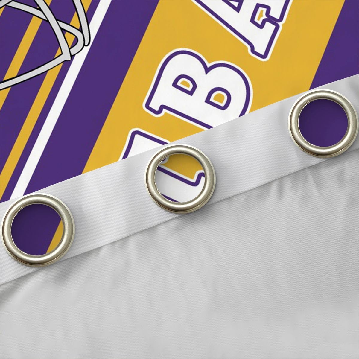 Erosebridal Football Fans Gifts Drapes, Football Themed Curtains, Rugby Sports Game Blackout Curtains Graffiti Striped Window Treatments 38''Wx45''L