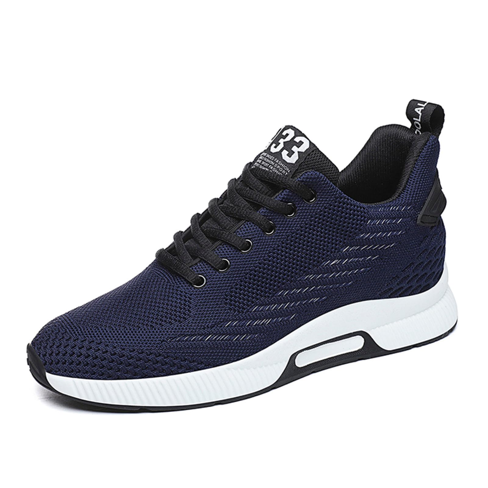 Generisch Elevator Schuhe Herren Mesh Sneaker Leichtgewichts Joggingschuhe Unsichtbare Erhöhung Walkingschuhe Atmungsaktive Höhensteigerung Schuhe mit Rutschfester Sohle Walkingschuhe