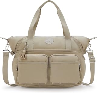 Kipling Art 듀오 포켓 토트백, 보헤미안 탠, 미디엄