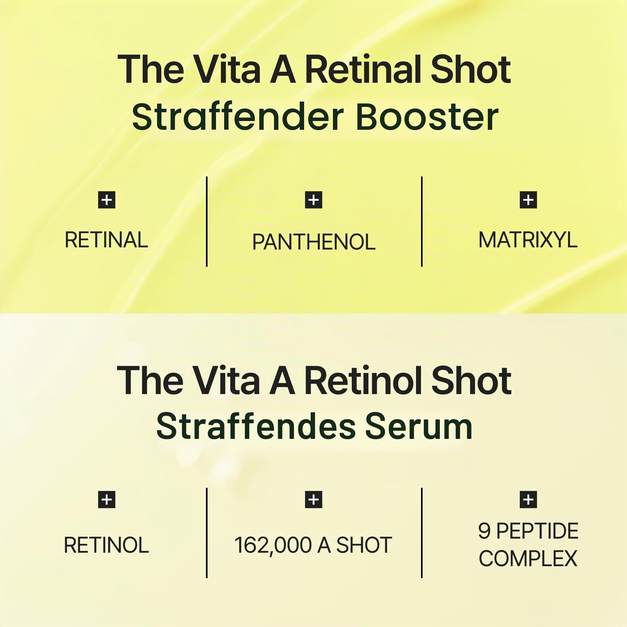 celimax Retinol + Retinal Shot Tightening Serum & Booster Set – Straffende Retinoid-Pflege mit Peptiden gegen Falten, feine Linien, sichtbare Poren und ungleichmäßige Hautstruktur, Korean Skincare